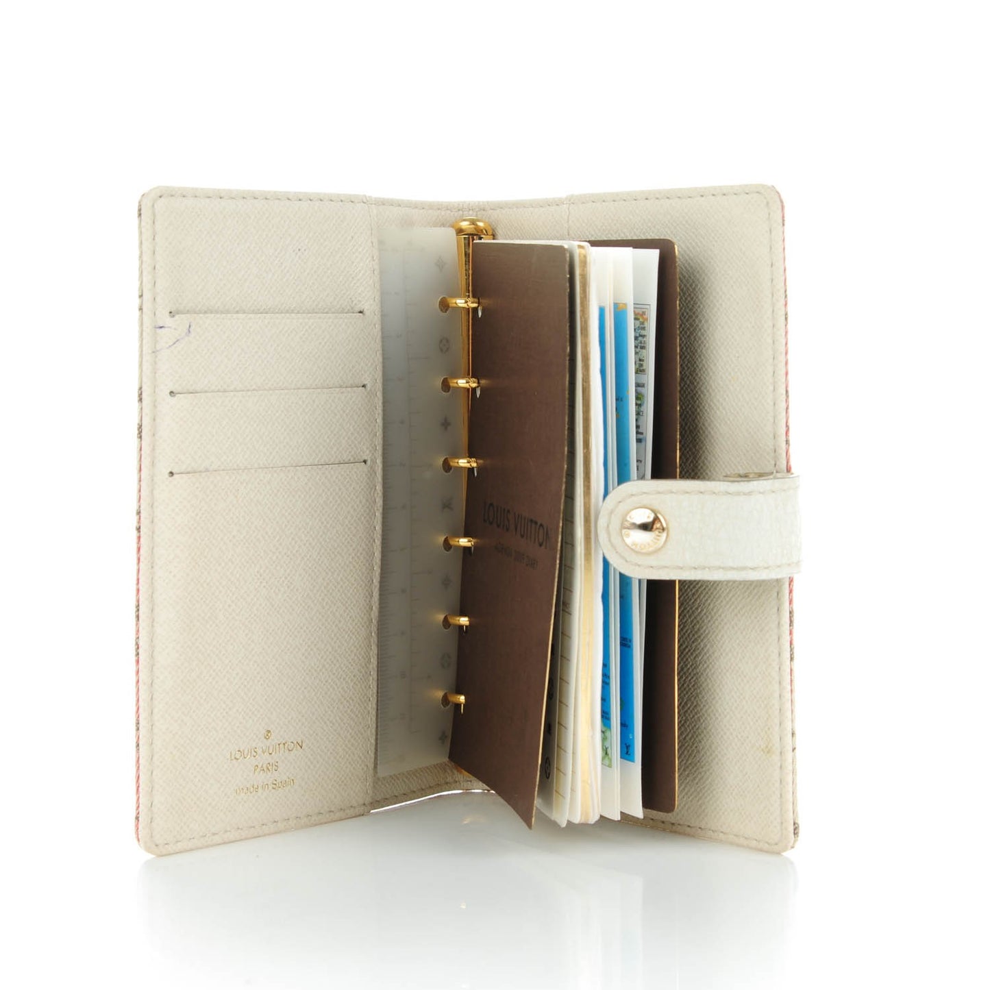 Mini Lin Croisette Small Ring Agenda Rouge