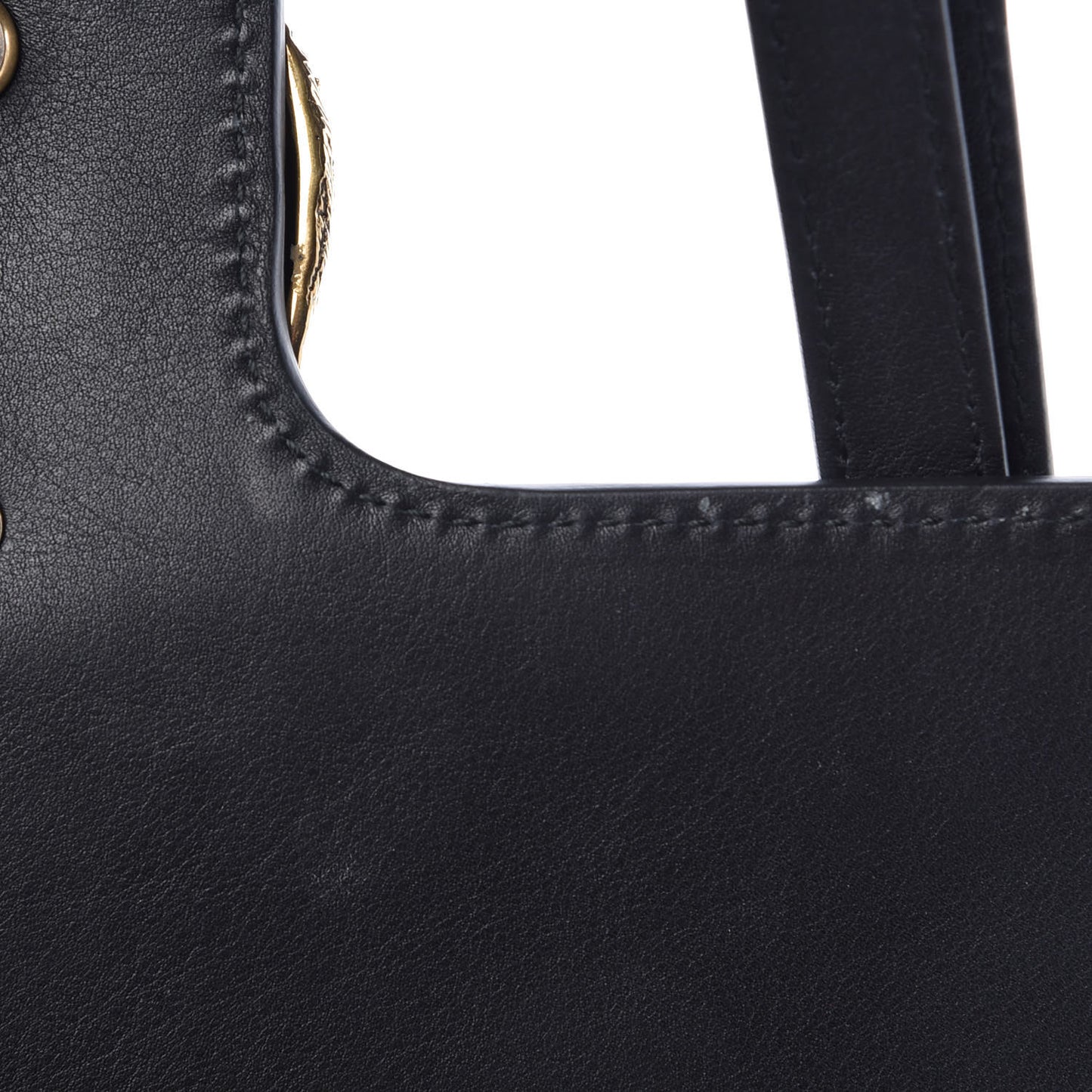 Calfskin Animalier Shoulder Bag Black