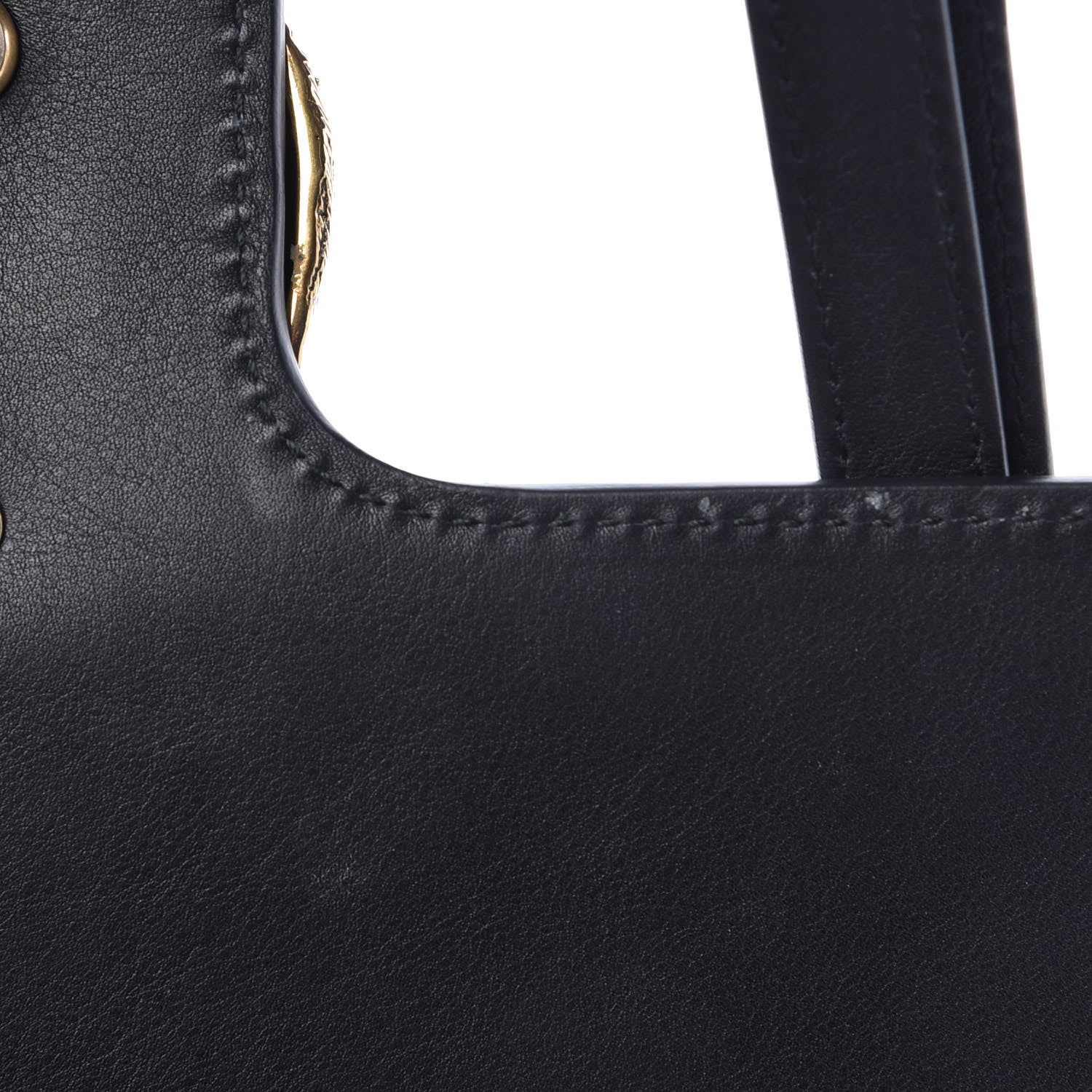 Gucci Calfskin Animalier Shoulder Bag Black 10 of 12