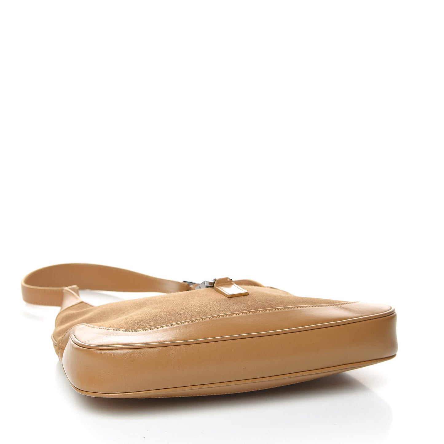 Suede Small Jackie O Hobo Light Brown