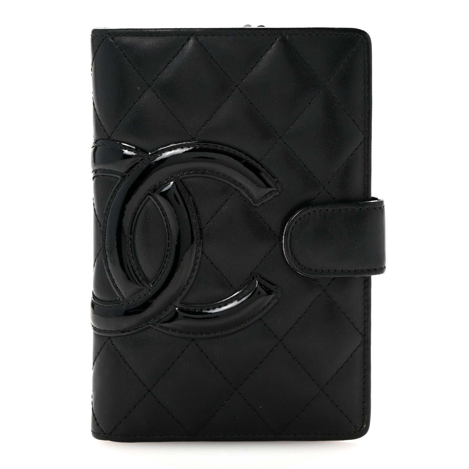 Chanel Calfskin Cambon Zipped Pocket Wallet Black 1 of 14