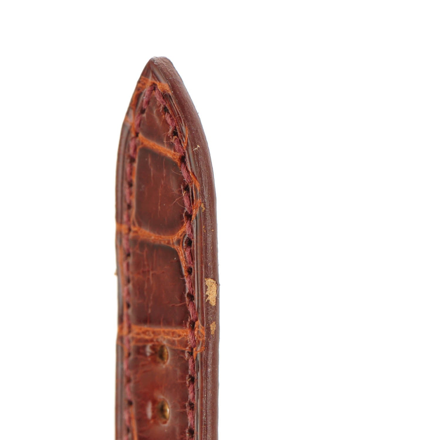 Hermes Shiny Alligator Watch Strap Miel 5 of 6