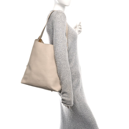 Louis Vuitton Grained Calfskin Low Key Hobo MM Limestone 2 of 13