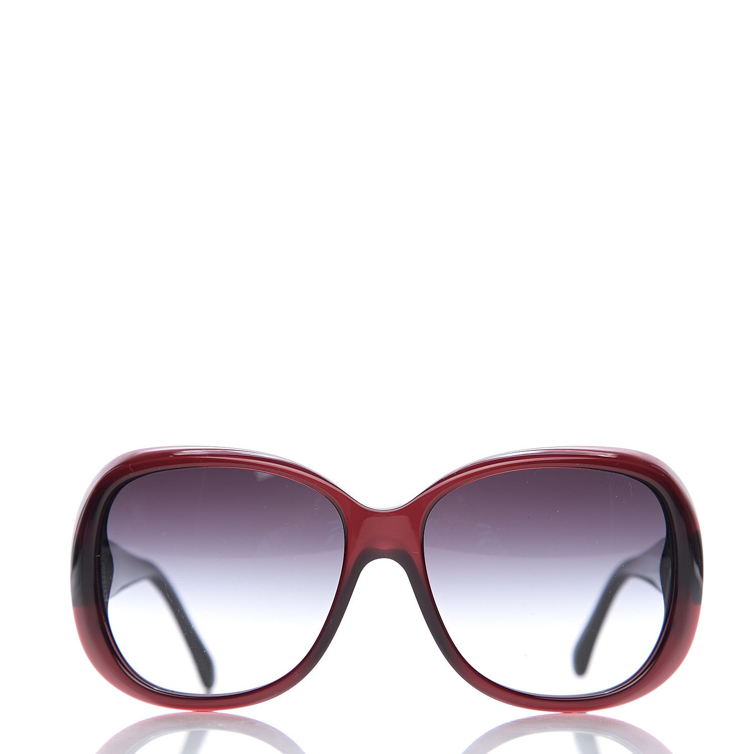 Chanel CC Camellia Sunglasses 5248 Dark Red 2 of 7