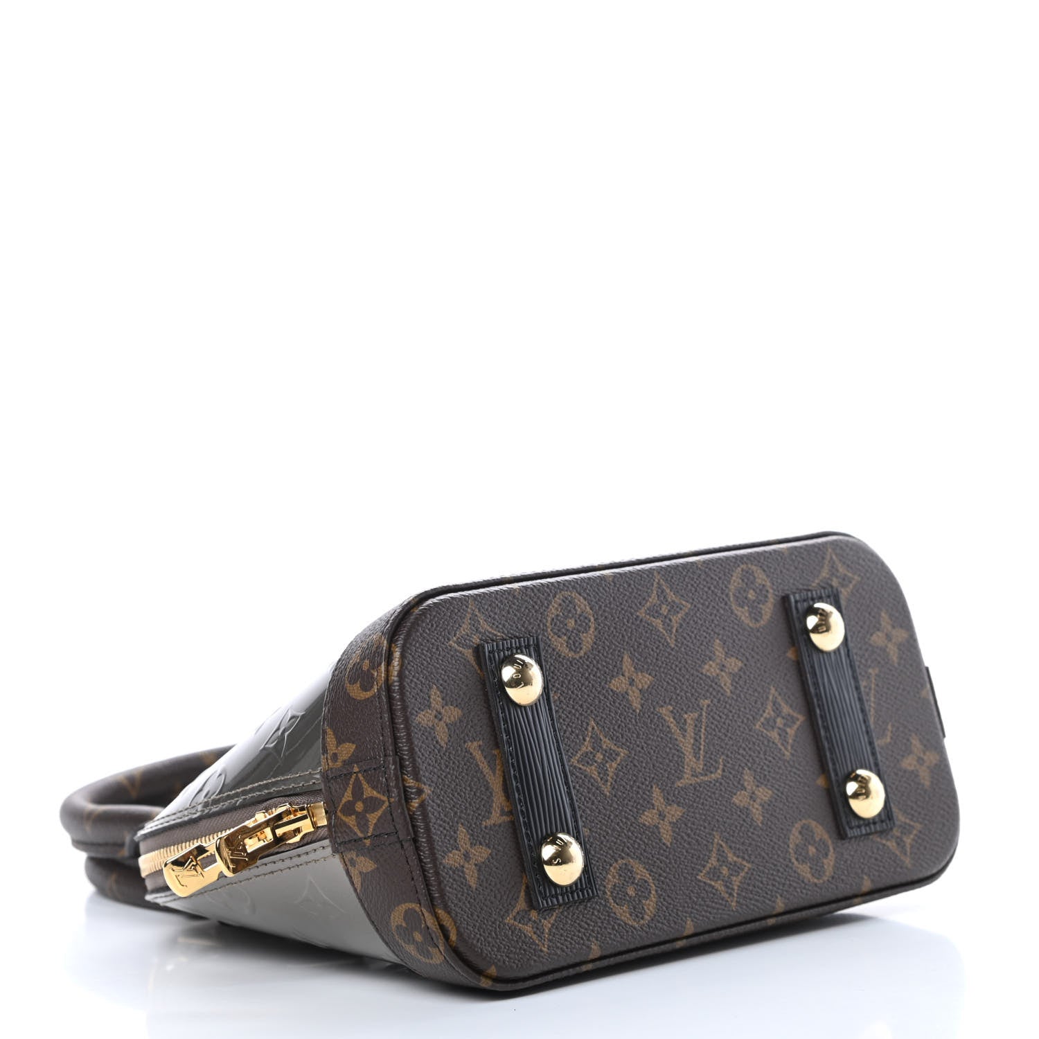 Louis Vuitton Vernis Epi Monogram Alma BB Champagne Metallise 4 of 10