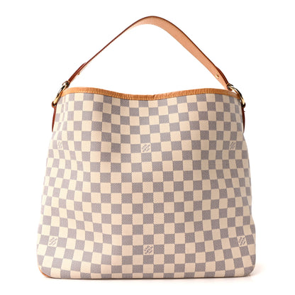 Louis Vuitton Damier Azur Delightful MM Rose Ballerine 1 of 11