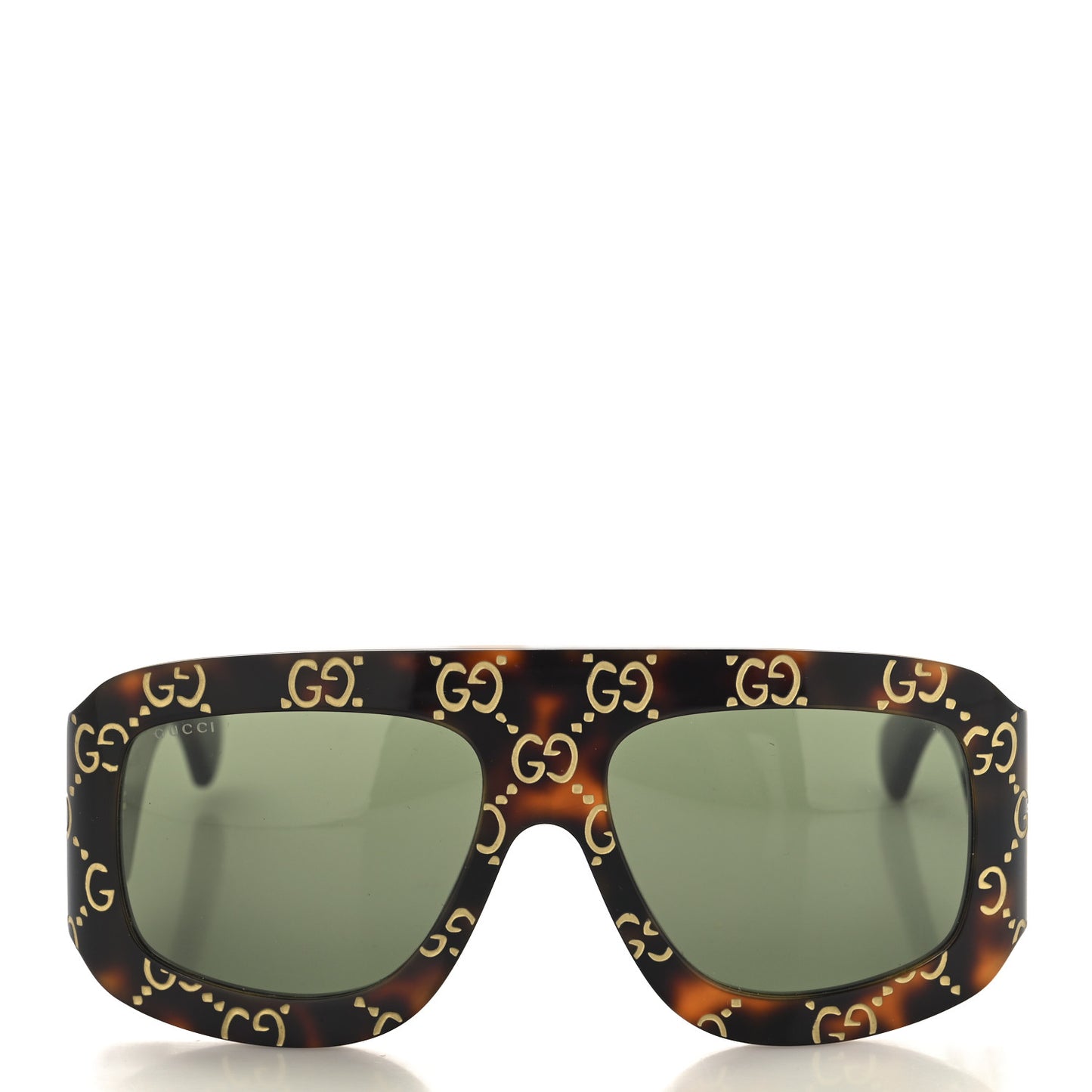 Acetate Monogram Shield Sunglasses GG0983S Havana