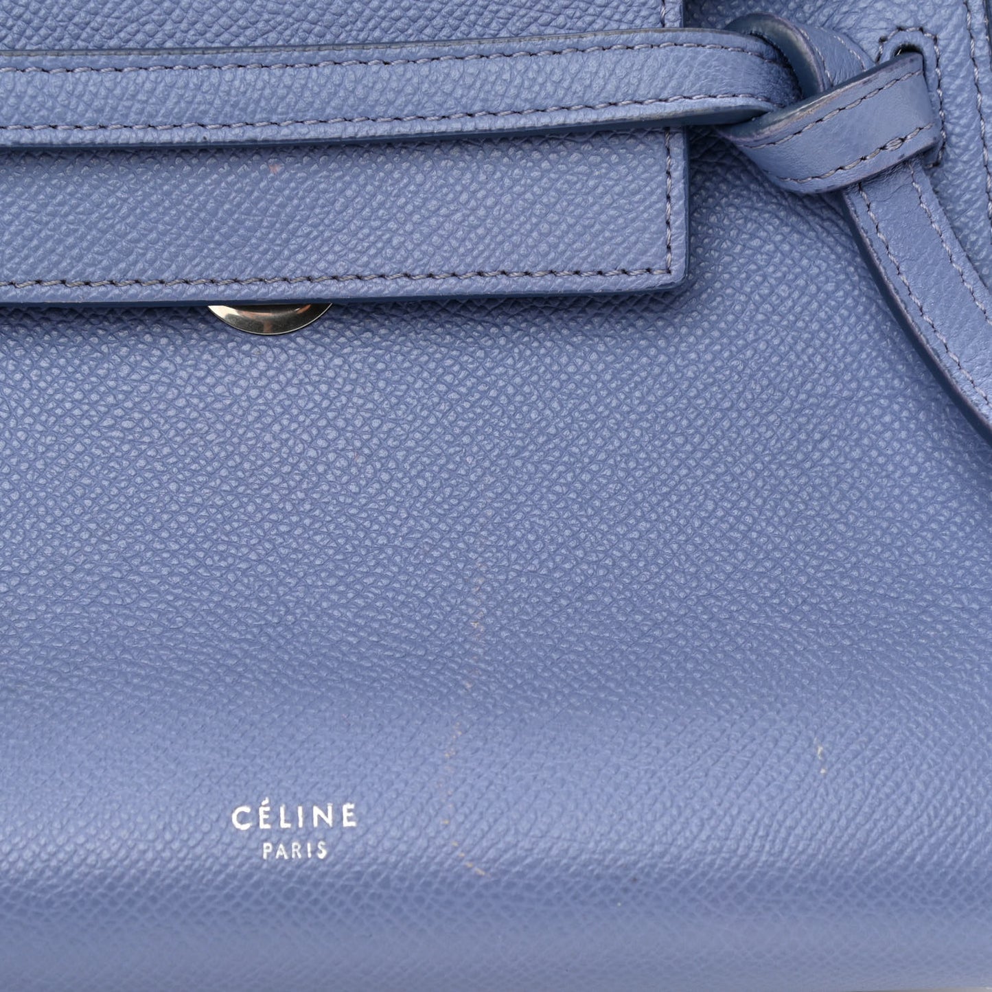 Grained Calfskin Nano Belt Bag Amethyst