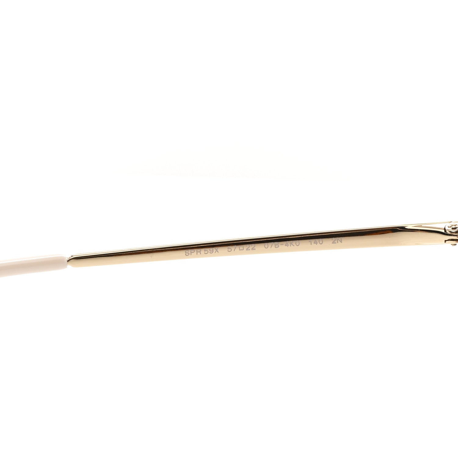 Prada Metal Enamel Oversized Round Sunglasses SPR 59X Pink Gold 5 of 6