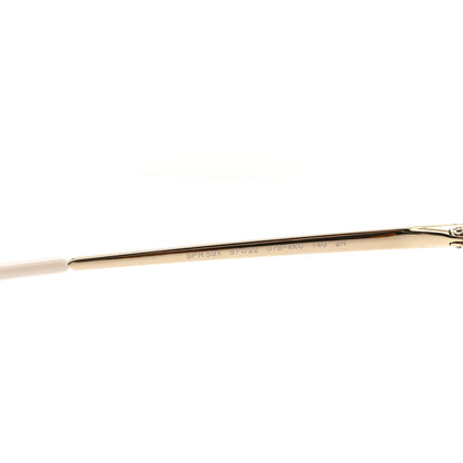 Prada Metal Enamel Oversized Round Sunglasses SPR 59X Pink Gold 5 of 6