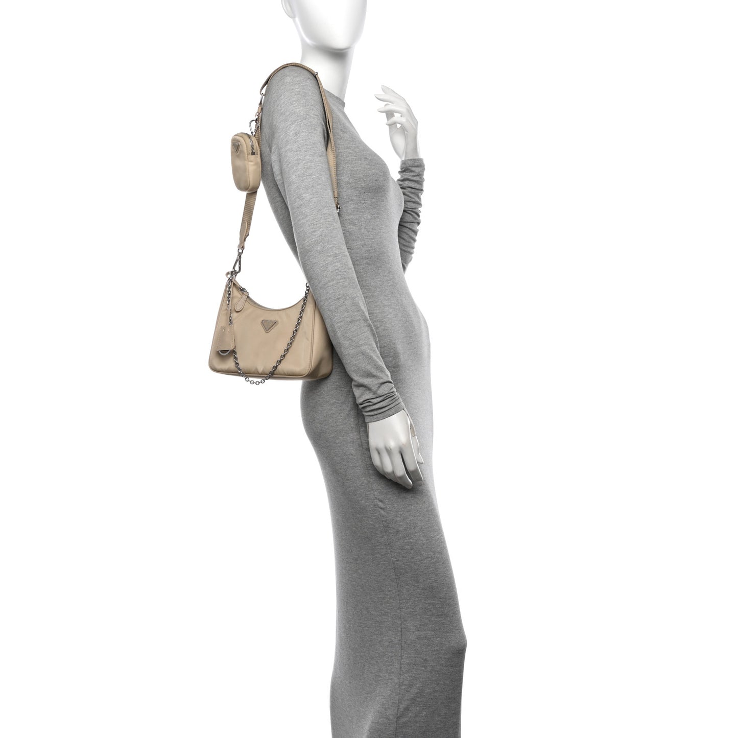 Re-Nylon Saffiano Re-Edition 2005 Shoulder Bag Deserto