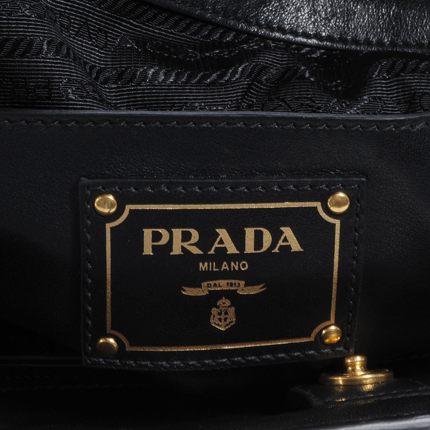 Prada Soft Calf Shopping Tote Nero Black 9 of 9