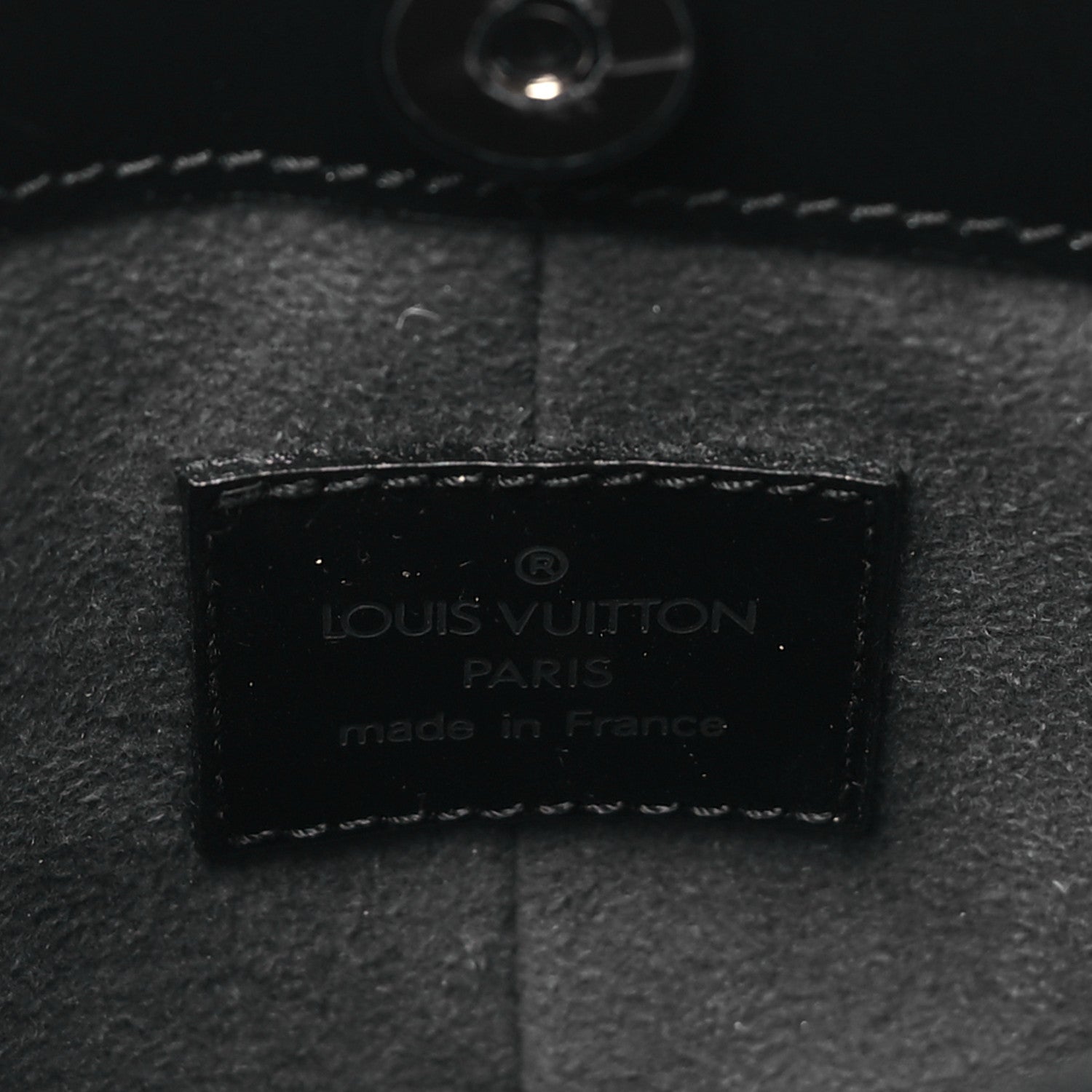 Louis Vuitton Epi Demi Lune Pochette Black 6 of 9