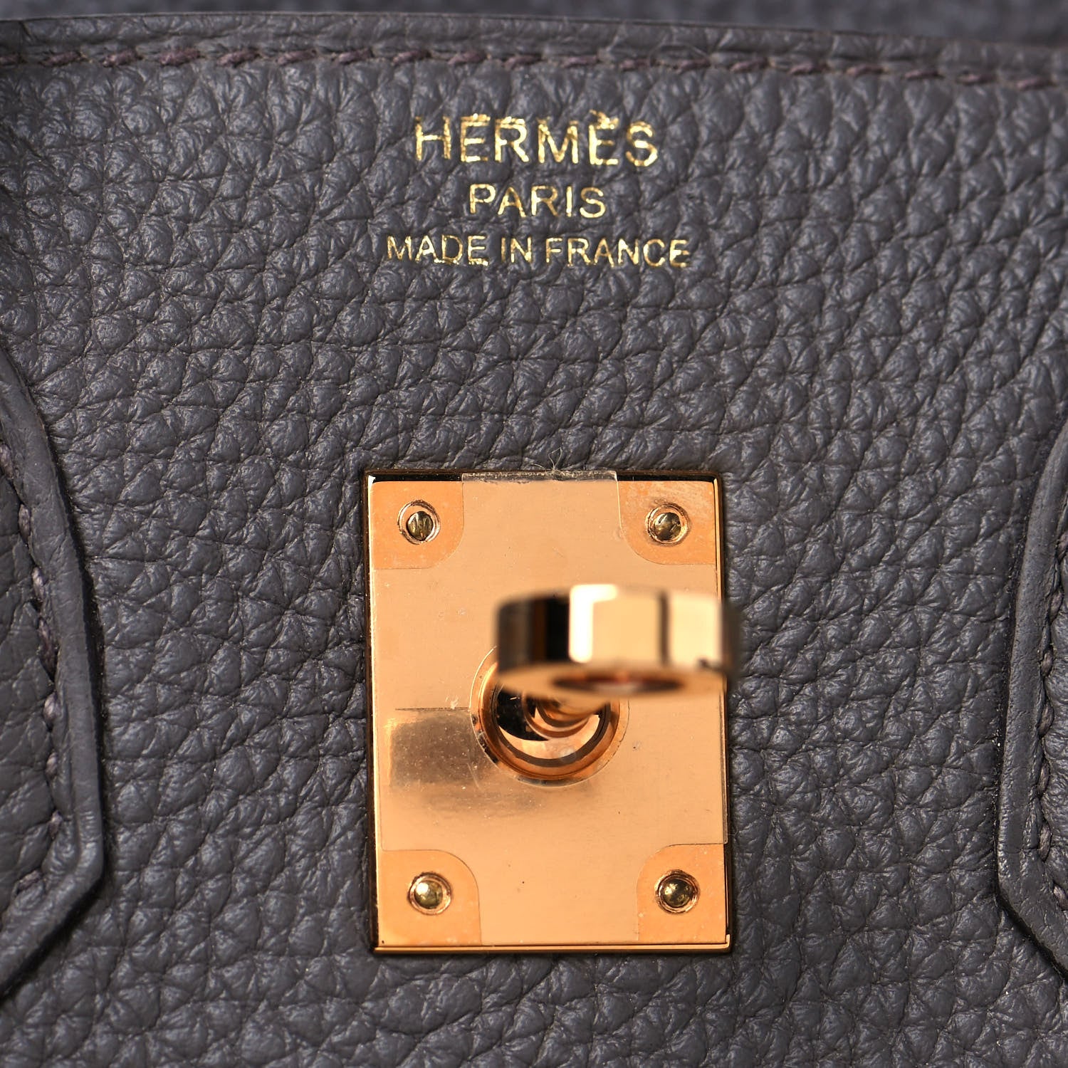 Hermes Togo Birkin 25 Etain 24 of 34