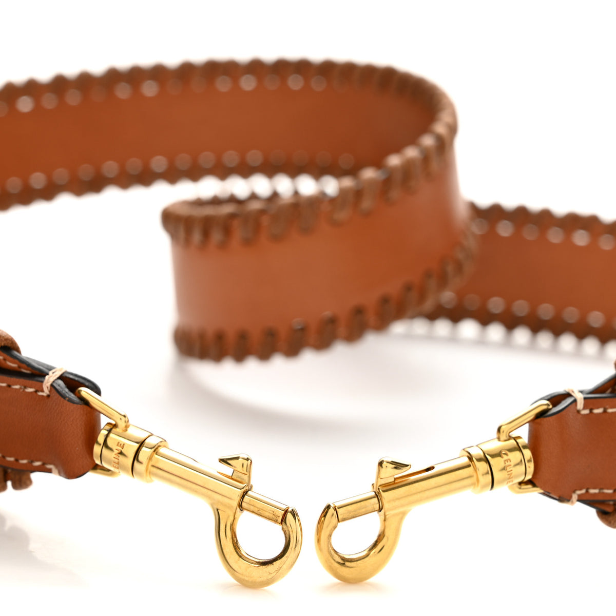 Celine Smooth Calfskin Braided Strap Tan 3 of 8