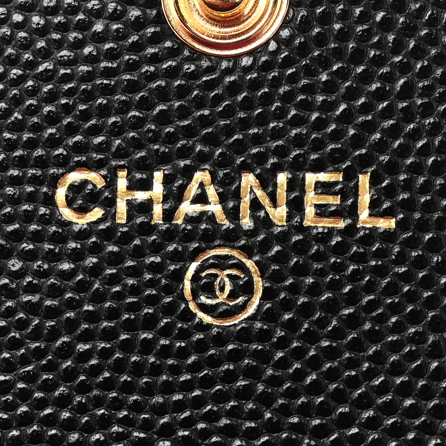 Chanel Caviar Quilted Textured CC Flap Card Holder Black 6 of 9