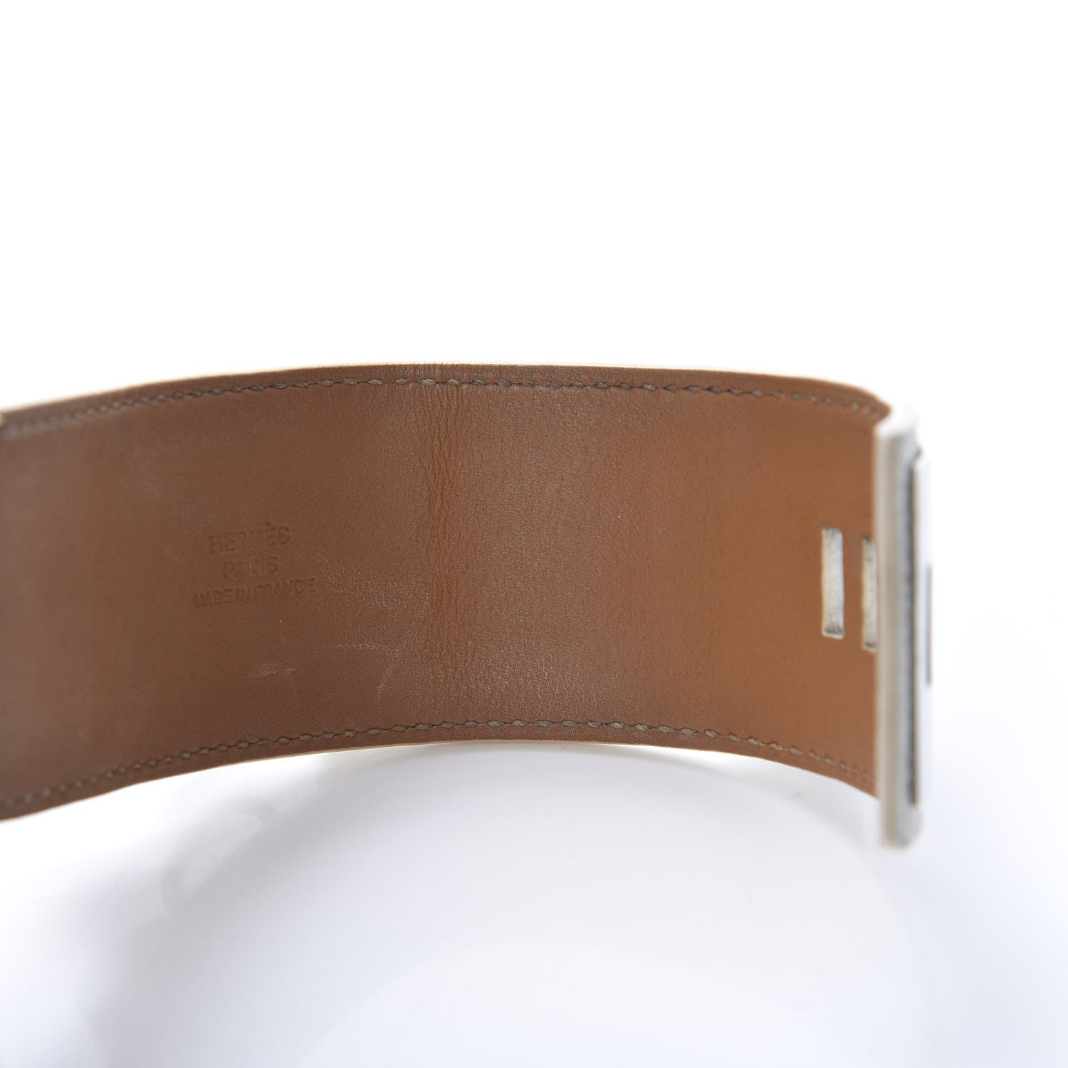 Hermes Epsom Collier de Chien CDC Bracelet S White 7 of 8