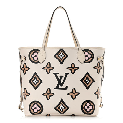 Louis Vuitton Monogram Giant Wild At Heart Neverfull MM Creme 3 of 10