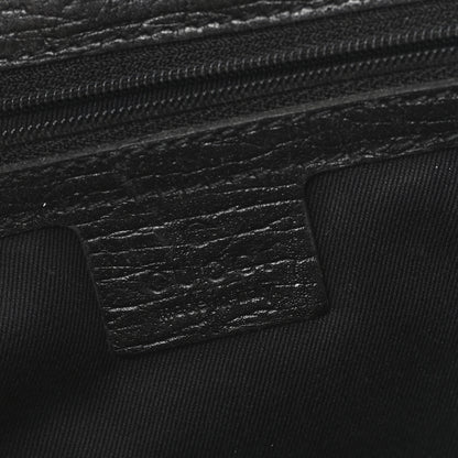 Gucci Monogram Bamboo Handle Bag Black 5 of 12