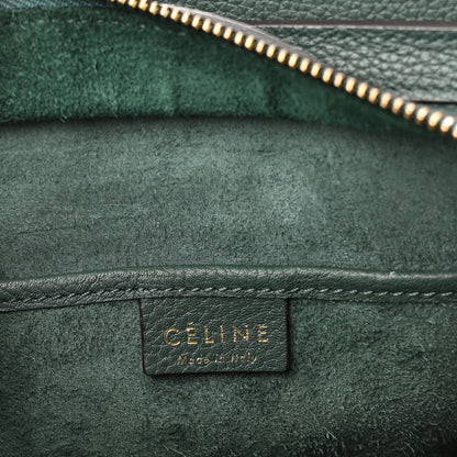 Celine Drummed Calfskin Nano Luggage Amazone 6 of 11