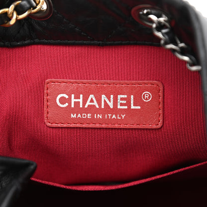 Chanel Aged Calfskin Quilted Small Gabrielle Backpack Black 6 of 12