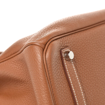 Hermes Taurillon Clemence Birkin 35 Gold 28 of 34