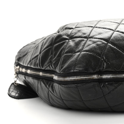 Chanel Caviar Quilted Soho Expandable Zip Shoulder Bag Black 9 of 12