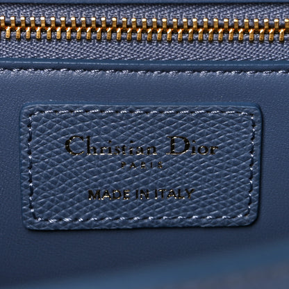 Christian Dior Grained Calfskin 30 Montaigne Flap Bag Blue 8 of 8