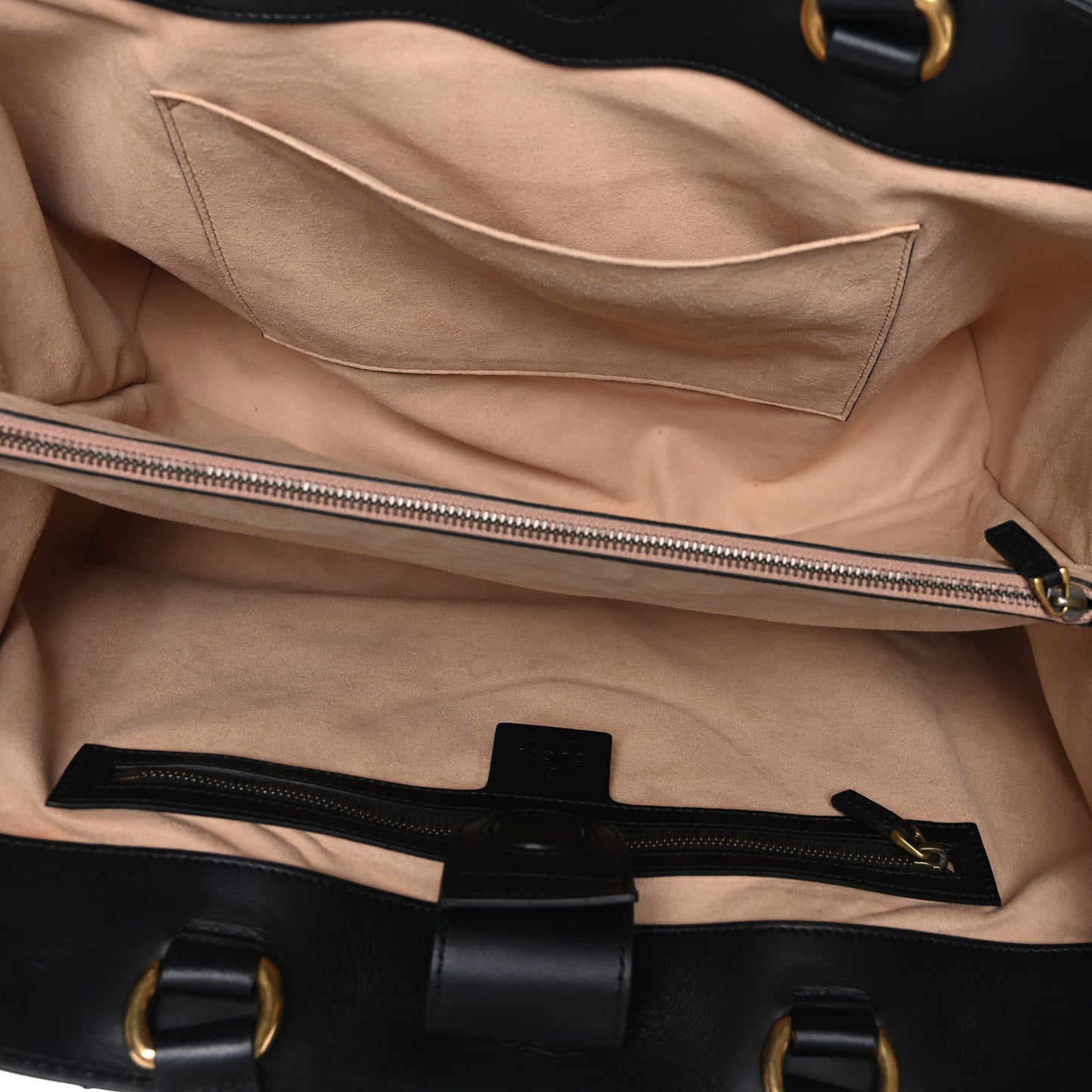 Calfskin Matelasse Medium GG Marmont Tote Black
