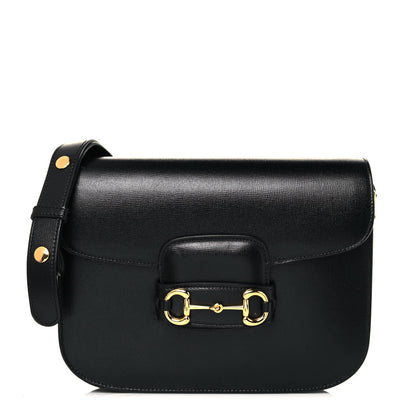 Gucci Azalea Calfskin Horsebit 1955 Shoulder Bag Black 1 of 12