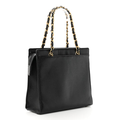 Chanel Caviar CC Shoulder Bag Black 3 of 12