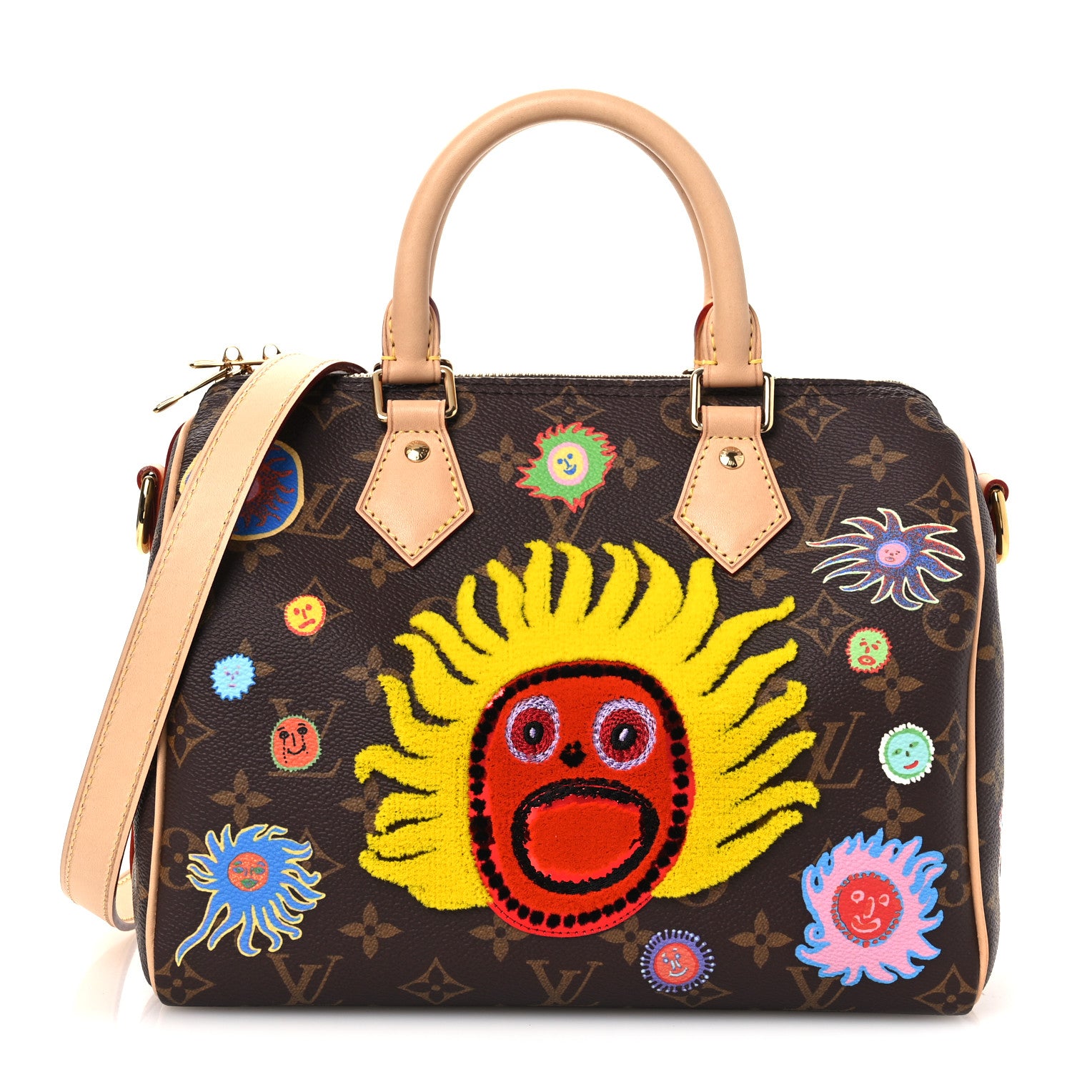 Louis Vuitton LV X YK Monogram Embroidered My Eternal Soul Speedy Bandouliere 25 Multicolor 1 of 10