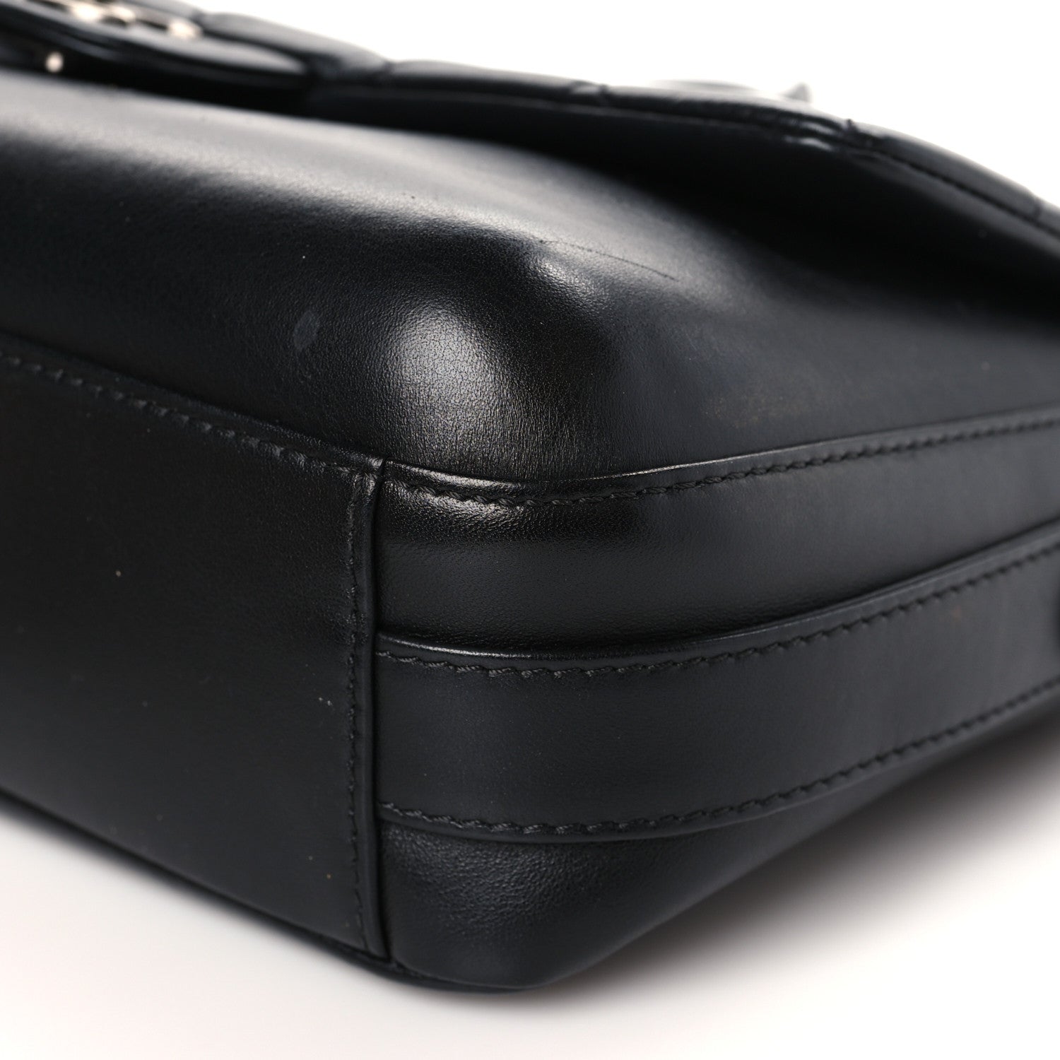 Chanel Calfskin Quilted Large Rock My Shoulder Flap Black 9 of 9