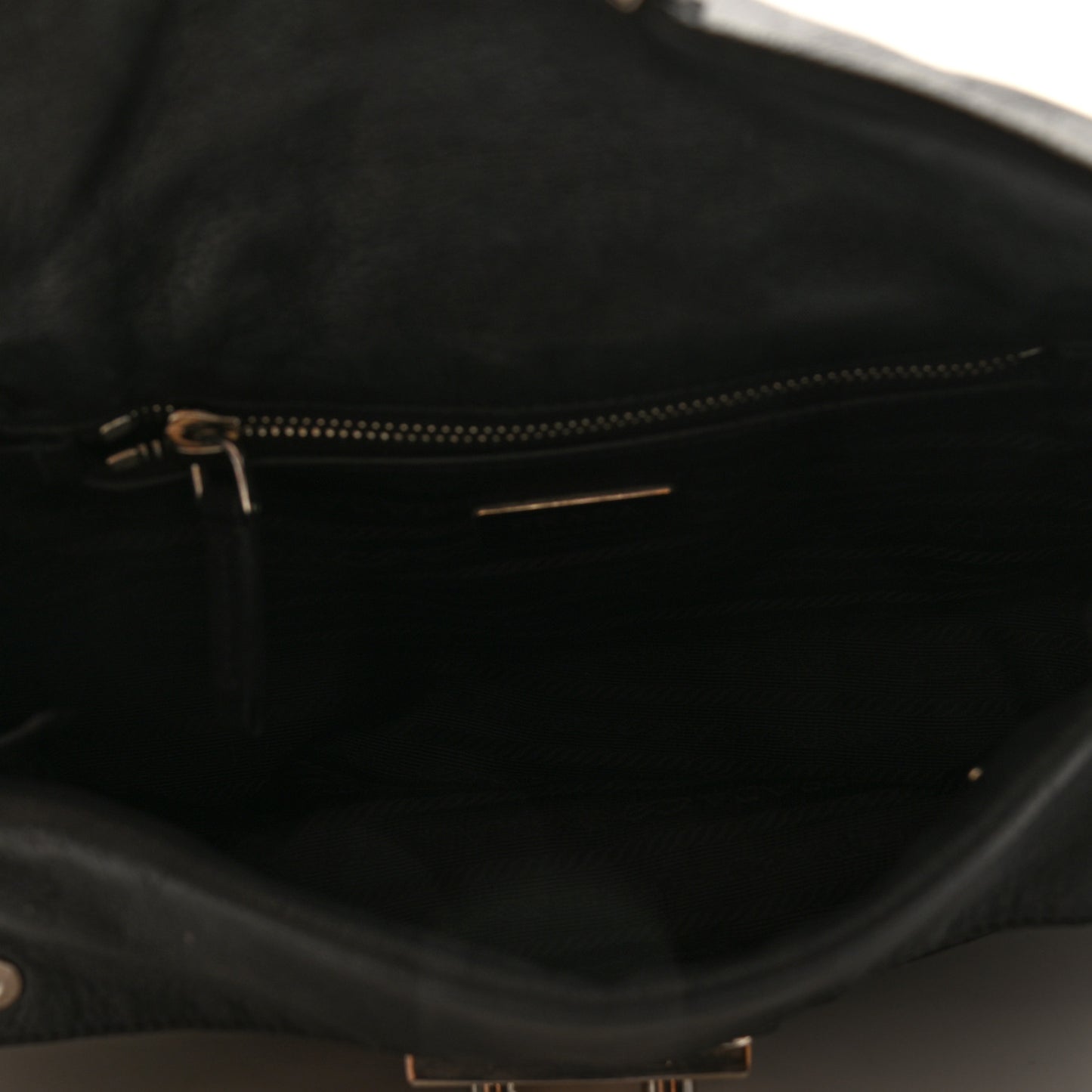 Tessuto Nylon Vitello Shoulder Bag Black