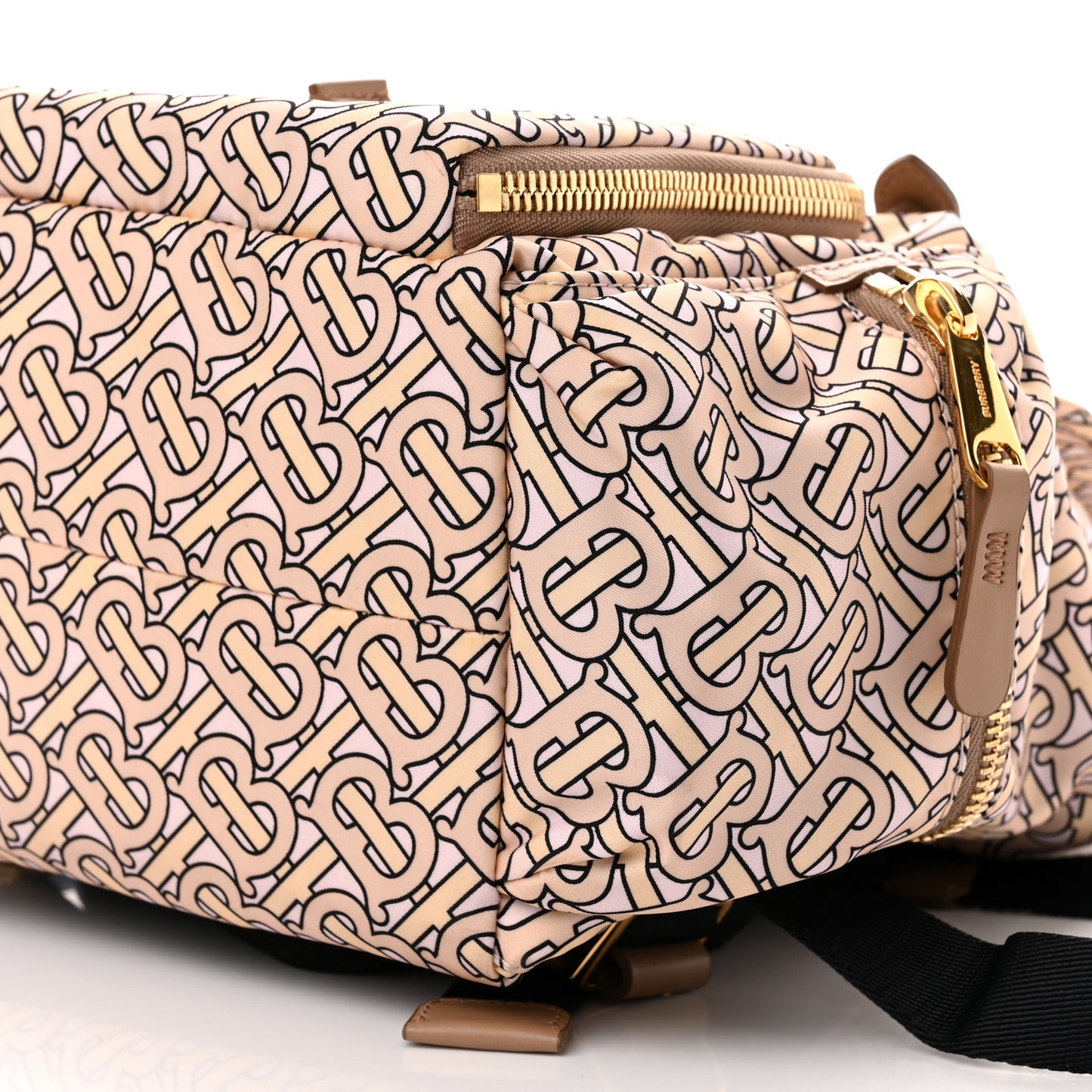 Nylon Monogram Medium Rucksack Backpack Blush