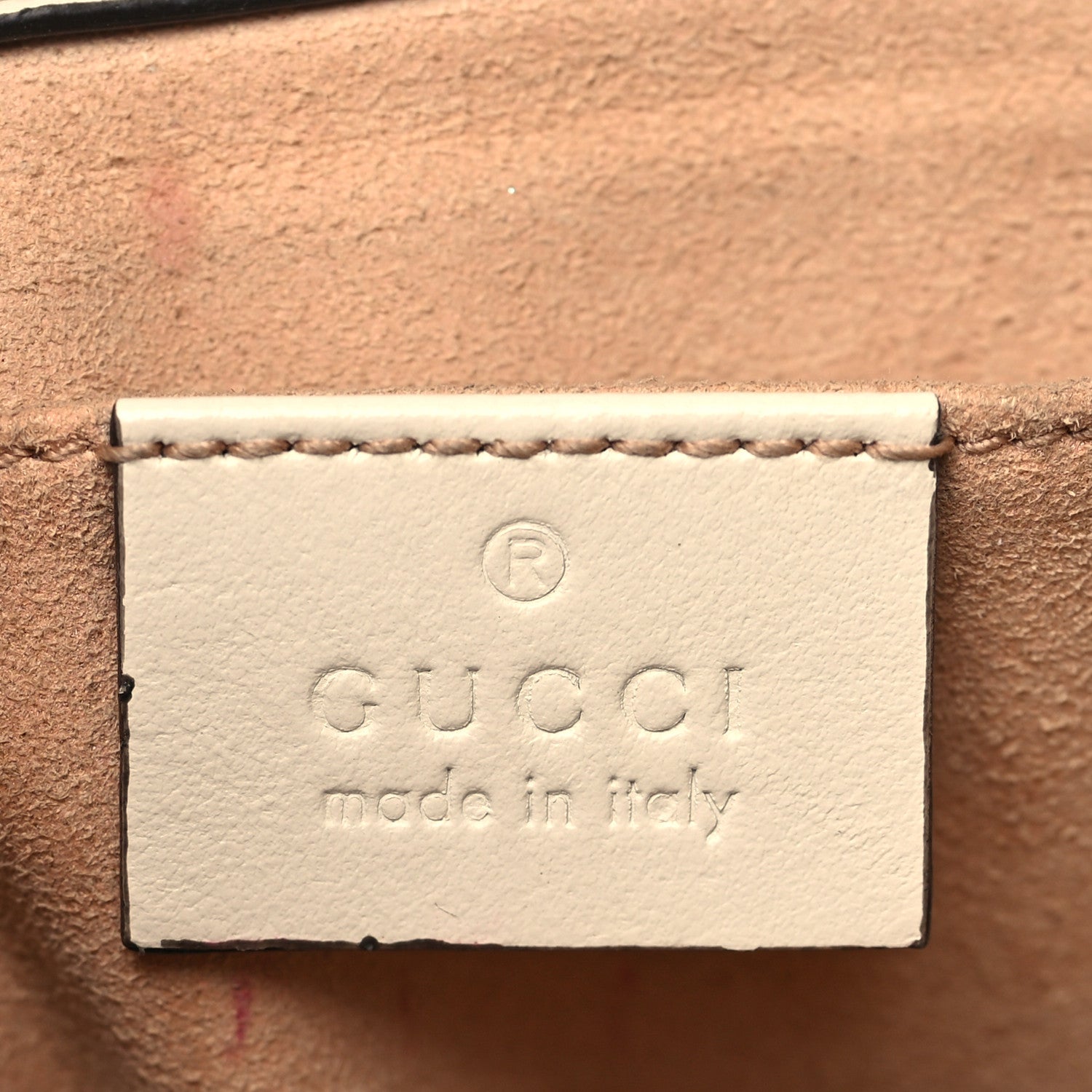 Gucci Calfskin Matelasse Mini GG Marmont Shoulder Bag White 6 of 11