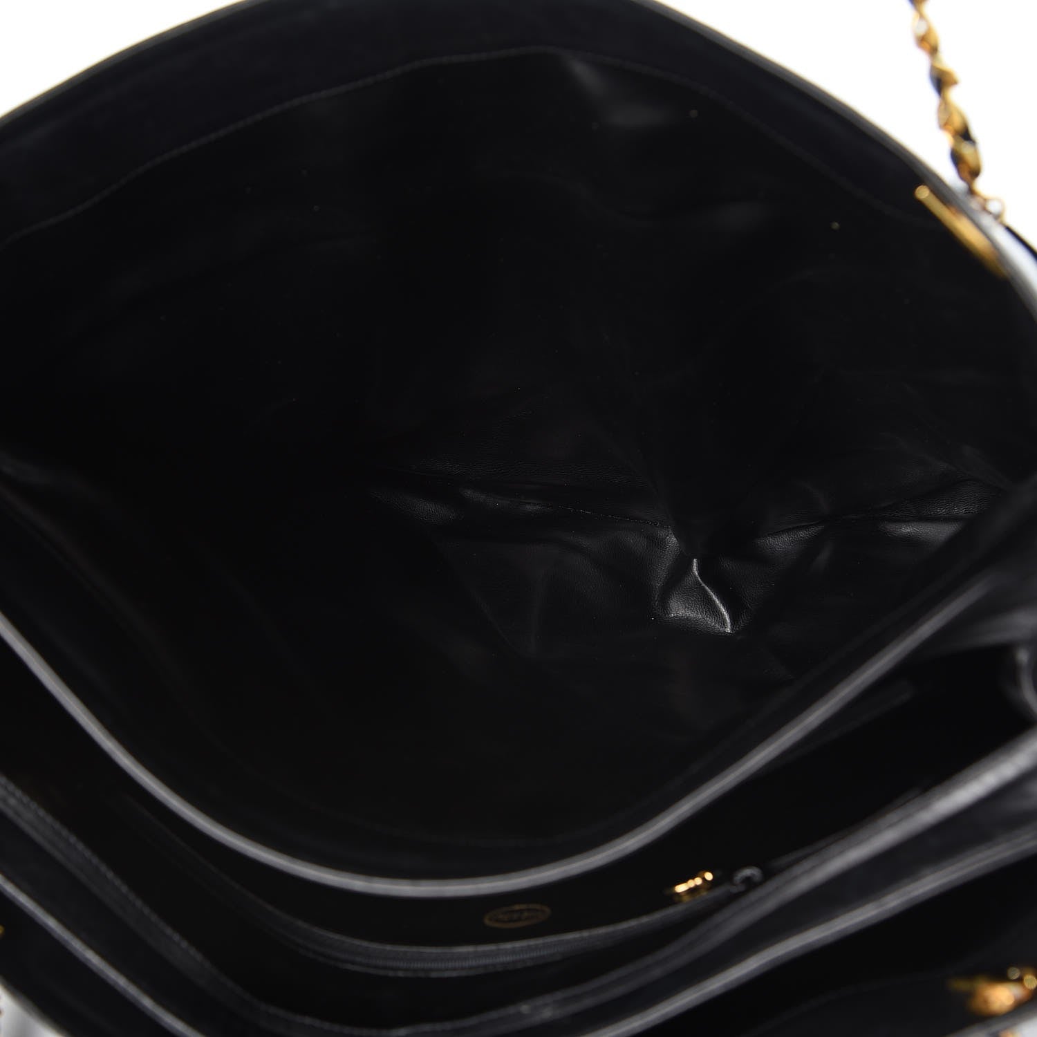 Chanel Lambskin Quilted Weekender Bag Black 6 of 9