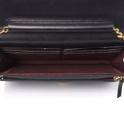 Chanel Aged Calfskin Quilted Reissue Wallet On Chain WOC Black 5 of 14