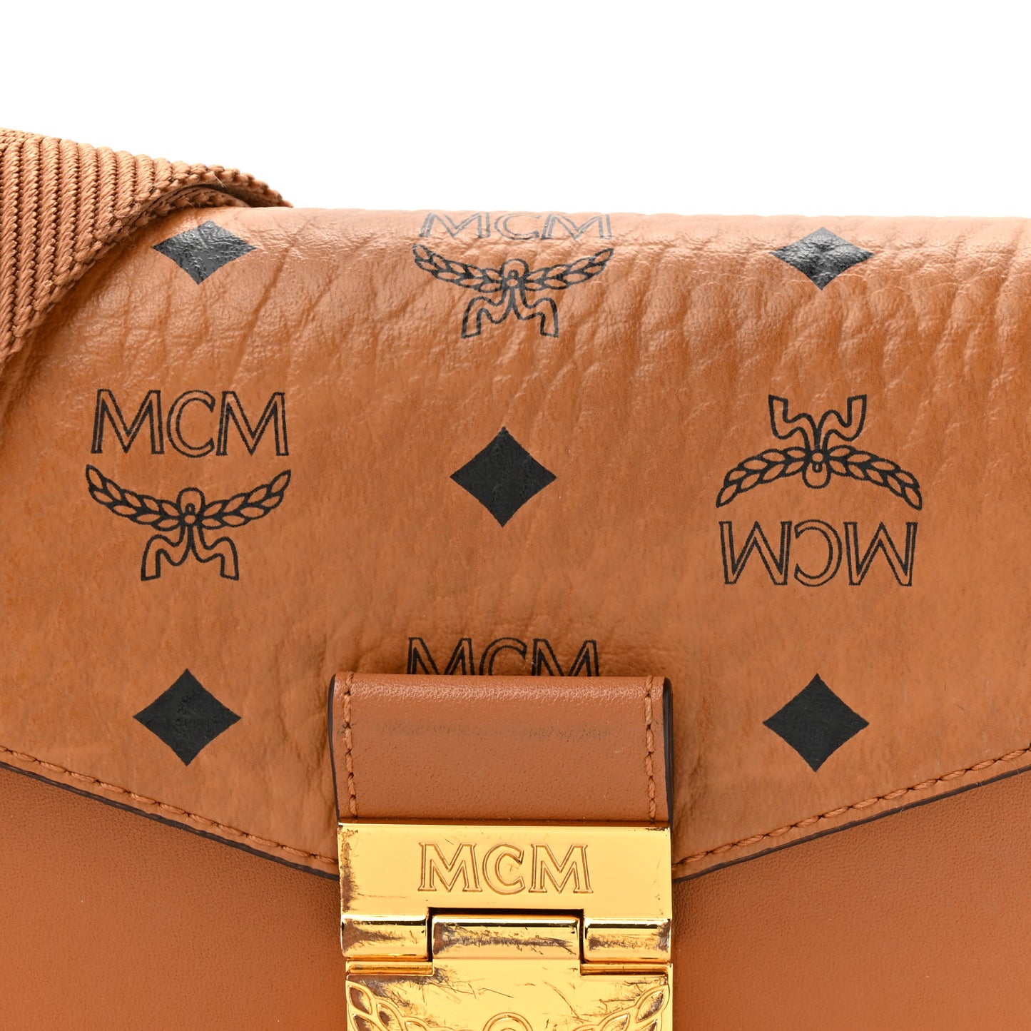Visetos Small Millie Crossbody Belt Bag Cognac