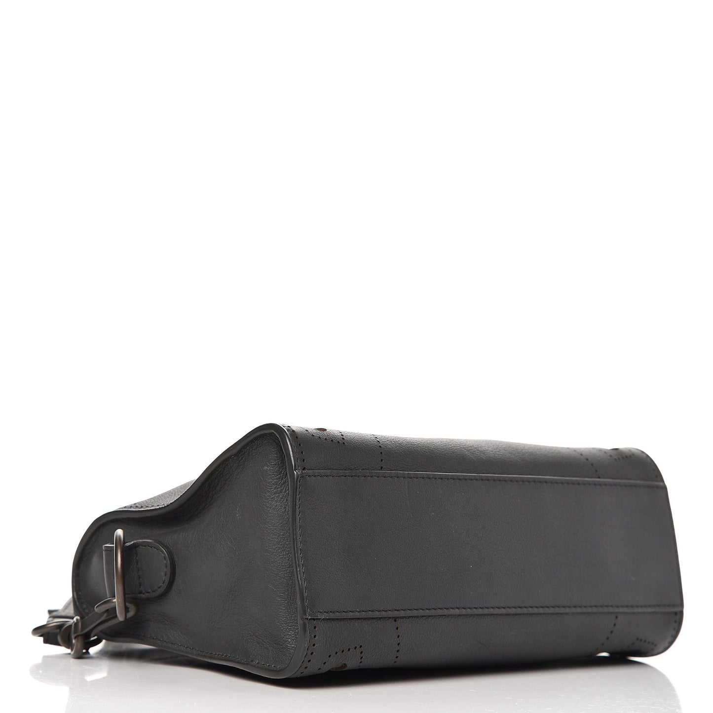 Veau Soyeux Perforated Blackout Hardware Mini City Gris Fossile