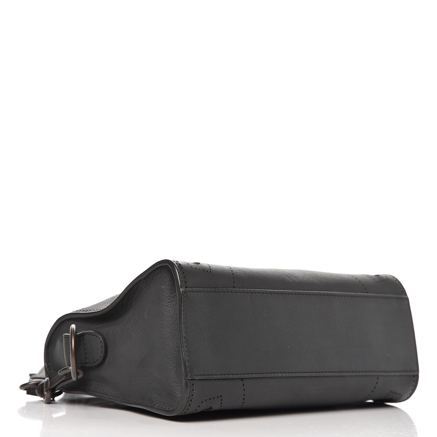 Balenciaga Veau Soyeux Perforated Blackout Hardware Mini City Gris Fossile 4 of 7