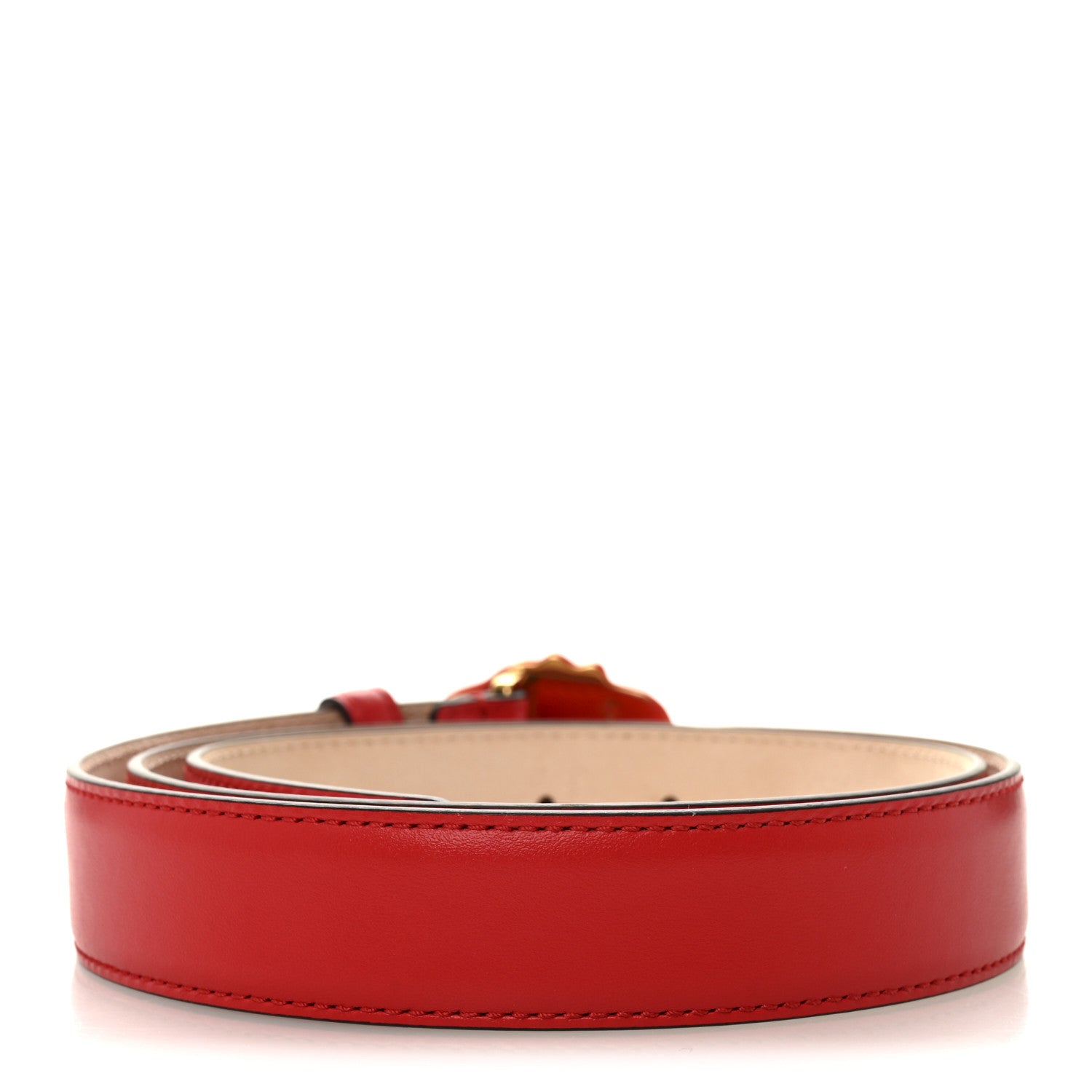 Versace Calfskin Tonal 3cm La Medusa Belt 95 38 Red 2 of 6