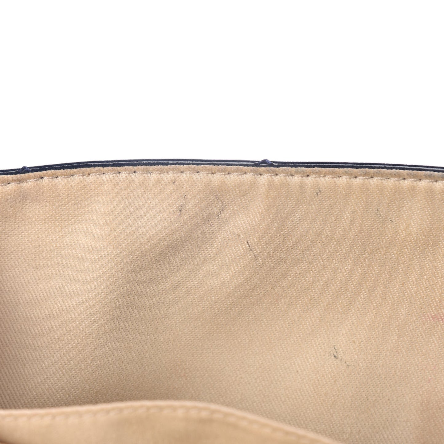 Vinyl Quilted In The Business Flap Navy Blue