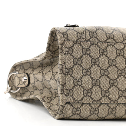 Balenciaga X GUCCI GG Supreme Monogram Neo Classic Silver Hardware City Beige Ebony 8 of 9