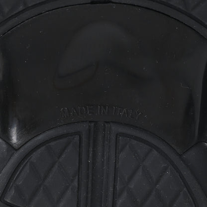 Chanel Lambskin Fabric CC Sneakers 39 Black 7 of 9