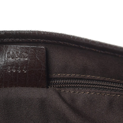 Gucci Monogram Web Small Jackie O Hobo Dark Brown 7 of 7