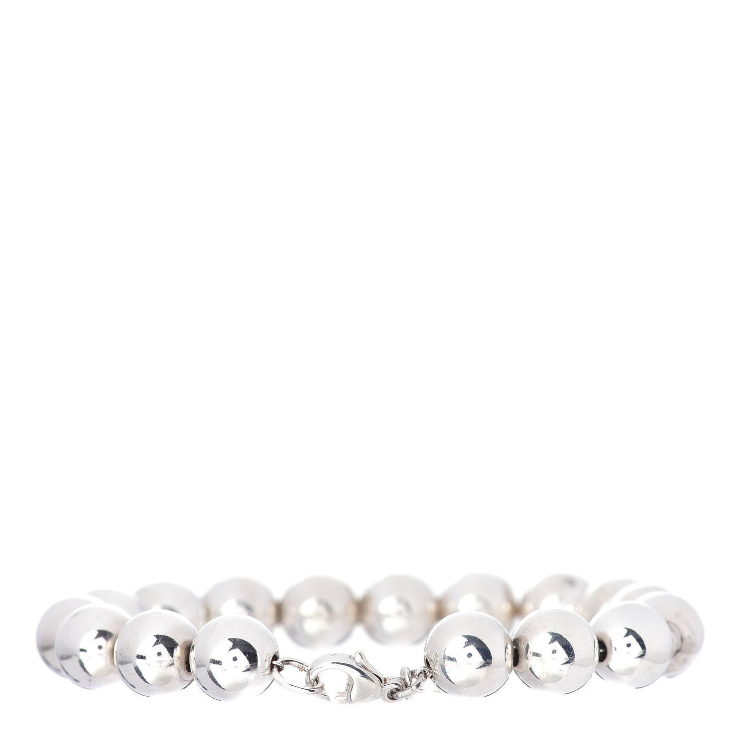 Tiffany Sterling Silver 10mm HardWear Ball Bracelet 3 of 4