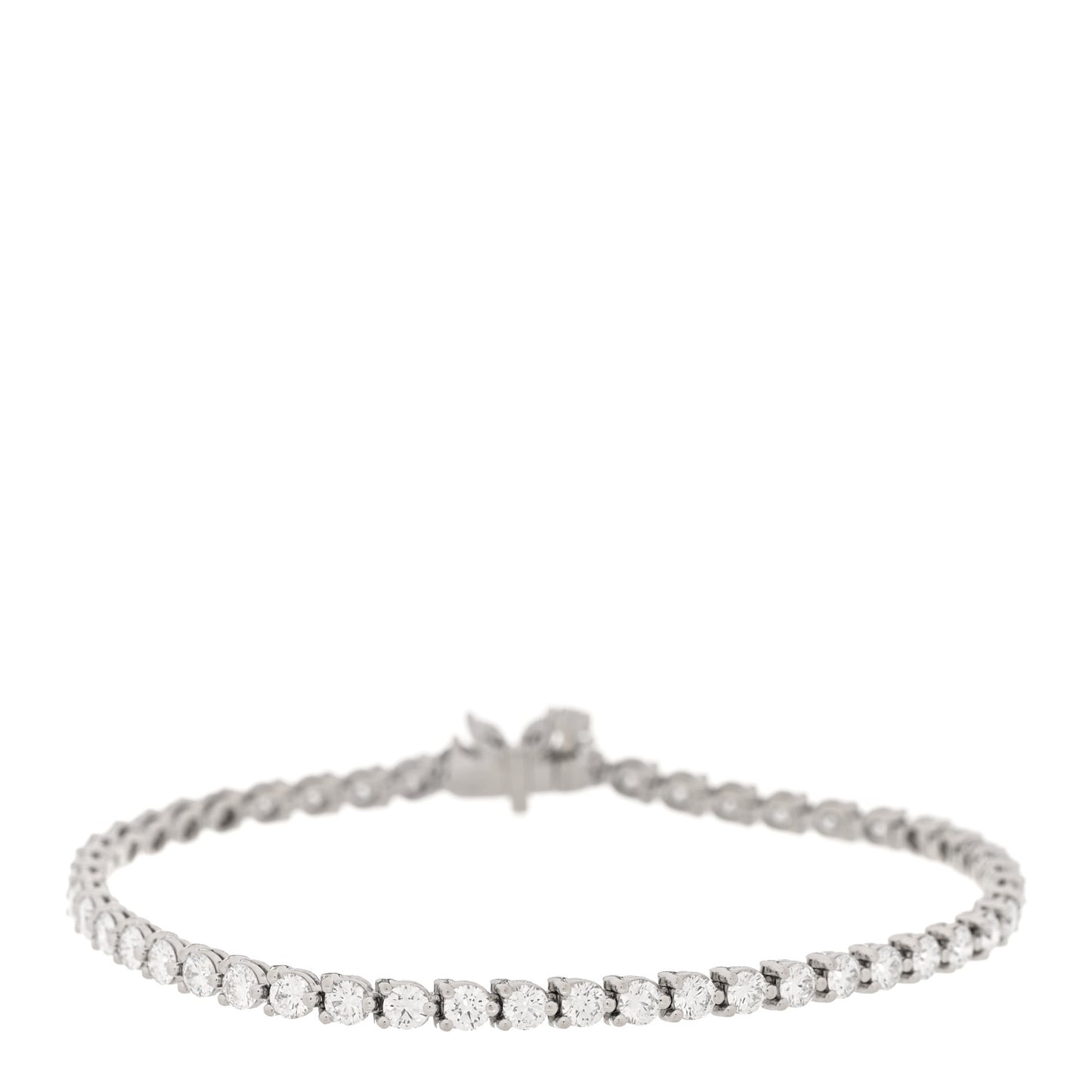 Platinum Diamond 4.32ctw Victoria Tennis Bracelet
