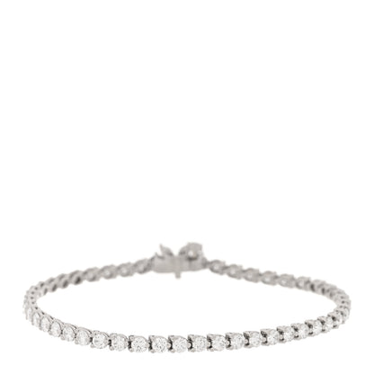 Tiffany Platinum Diamond 4.32ctw Victoria Tennis Bracelet 1 of 6