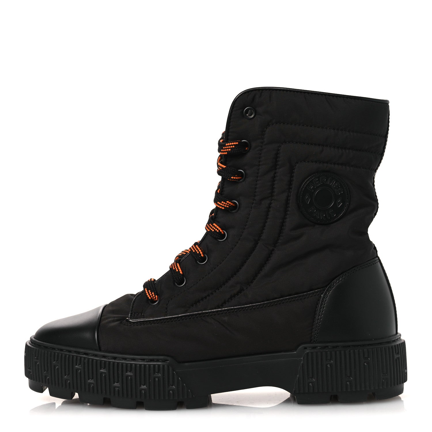 Hermes Calfskin Parachute Fresh Ankle Boots 40.5 Black 1 of 12